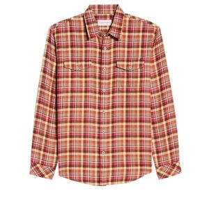 Sunesta Long Sleeve Check Button Up Flannel Shirt